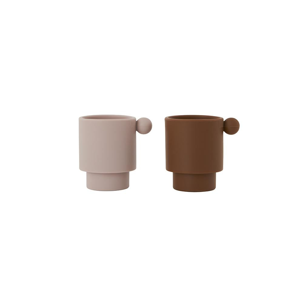 Tiny Inka Cup - Set Of 2 - Caramel / Rose Feeding OYOY   