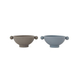 Tiny Inka Bowl - Set Of 2 - Dusty Blue / Clay