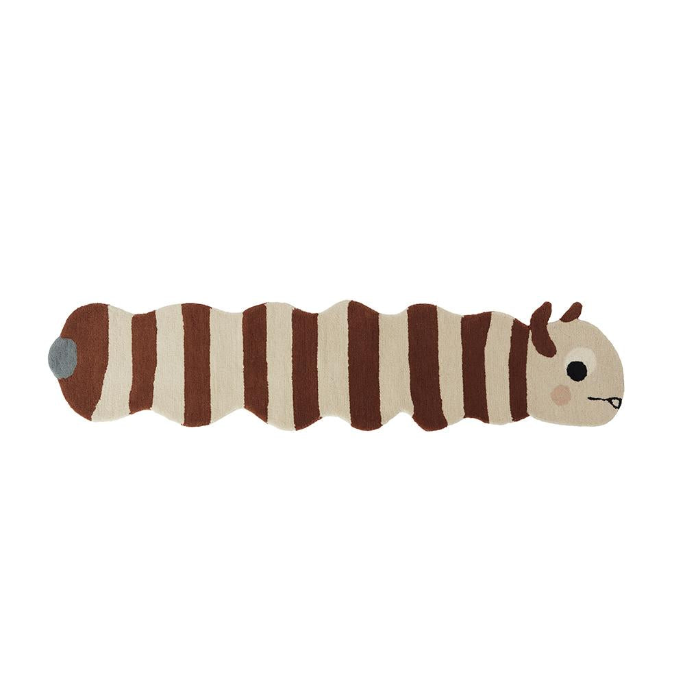 Leo Larva Rug - Caramel / Offwhite  OYOY   