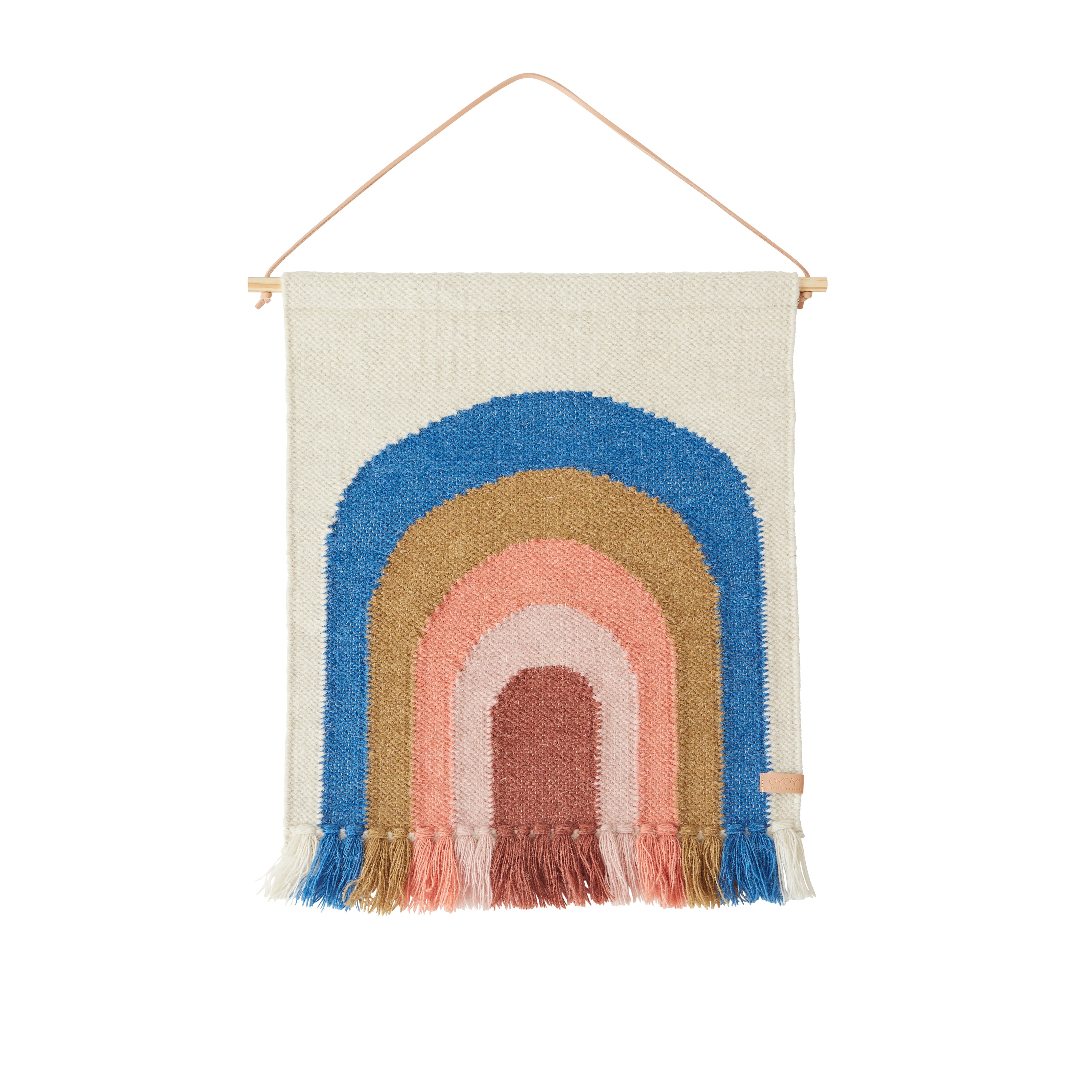 Follow the Rainbow Mini Wall Rug - Blue  OYOY   