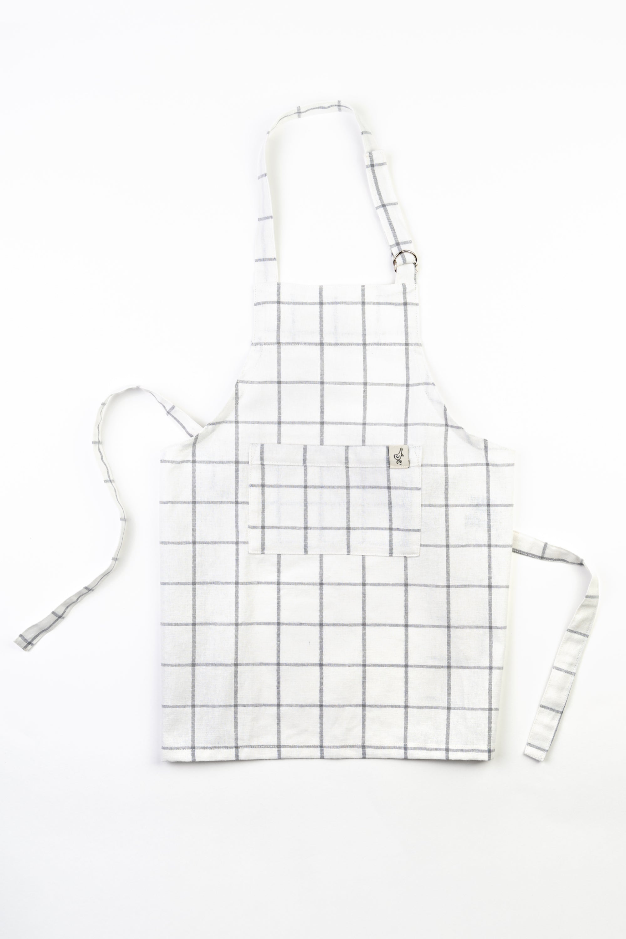 Child's Apron Play Kitchen Accessories Milton & Goose Gray Windowpane  