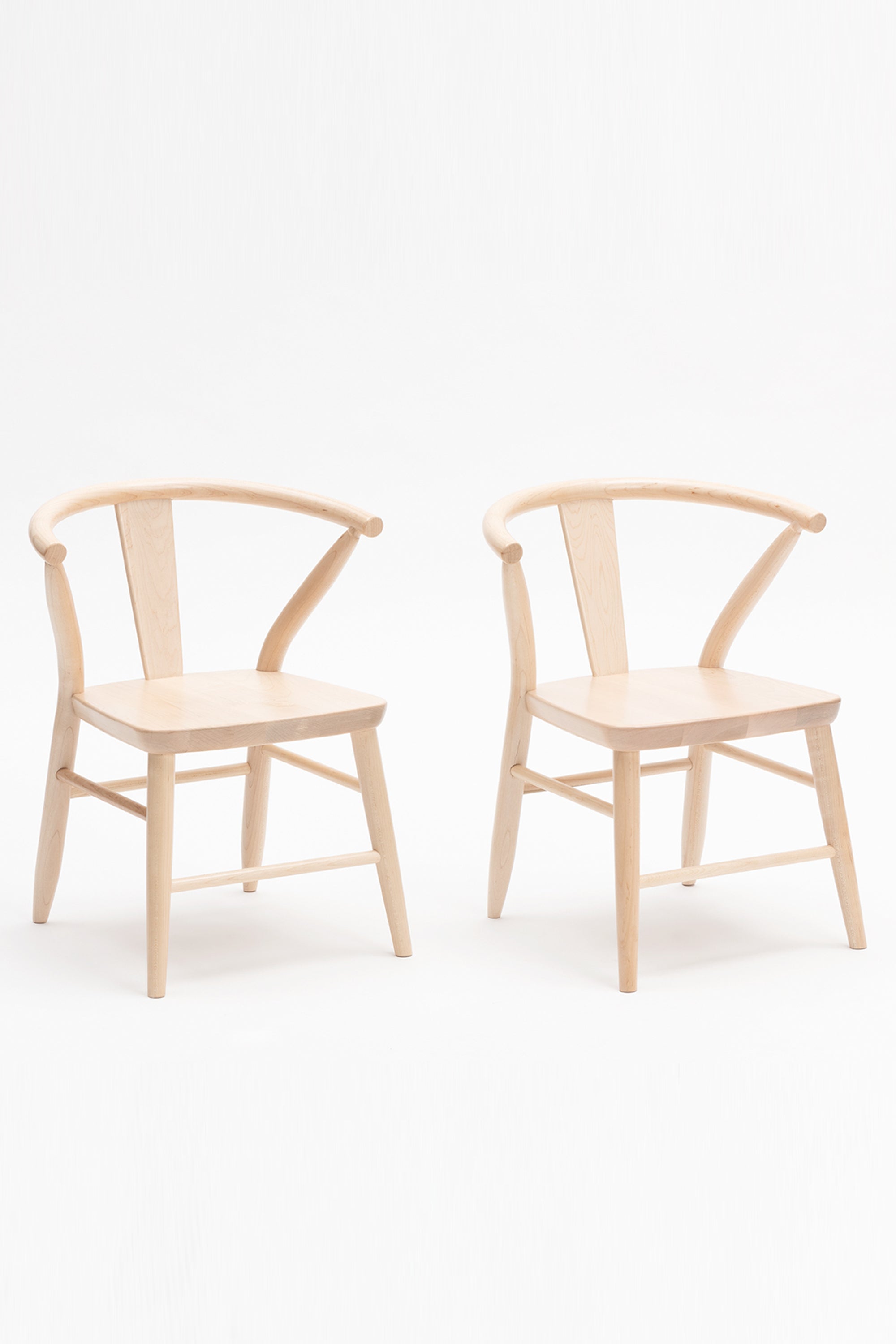 Crescent Chair, Set of 2 Furniture Milton & Goose Natural  