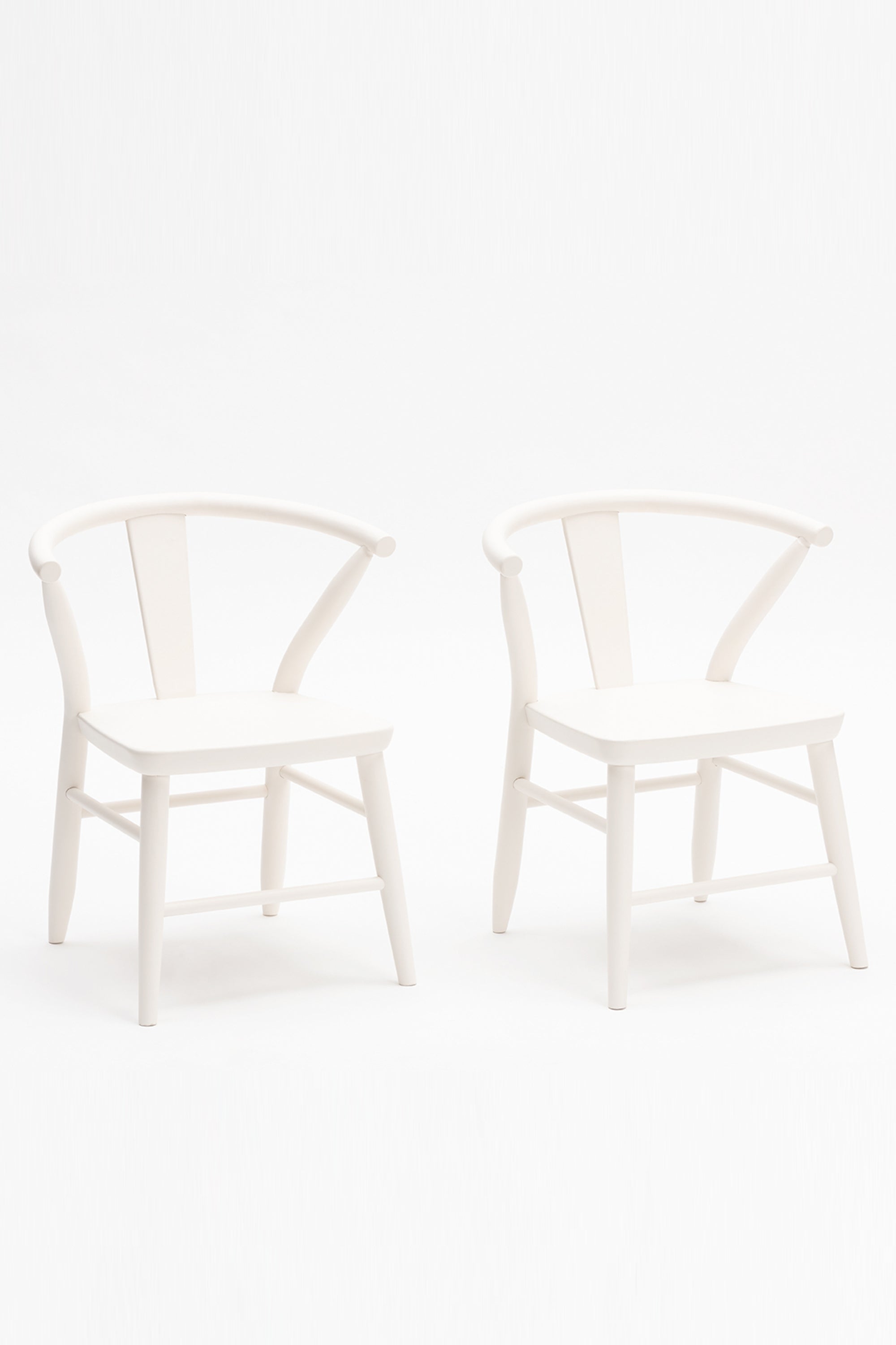 Crescent Chair, Set of 2 Furniture Milton & Goose White  