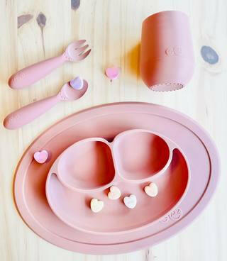 Mini Ezpz Feeding Set Blush