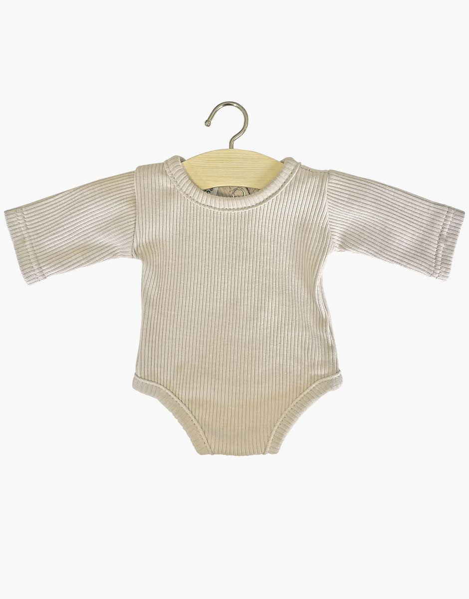 Minikane Ribbed Knit Longsleeve Bodysuit Doll Clothing Minikane   