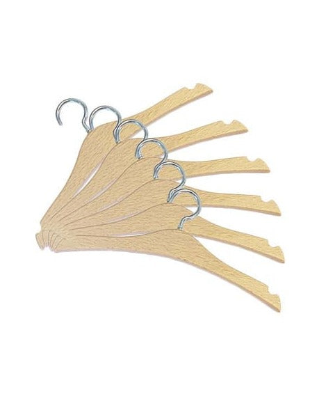 Minikane Set of 6 Wooden Hangers Doll Accessories Minikane   