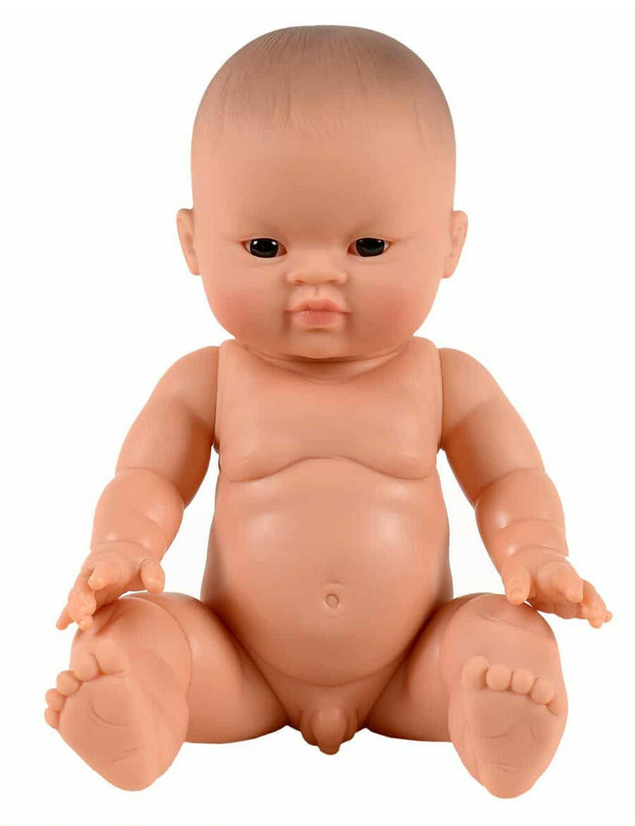 MiniKane Little Asian Baby Boy Doll- Dark Eyes Dolls Minikane   