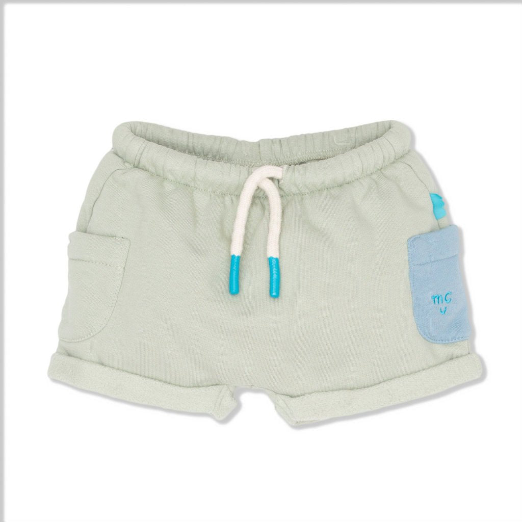 MC Baby Sage Harem Short shorts Mon Coeur 3/6M Light Sage 