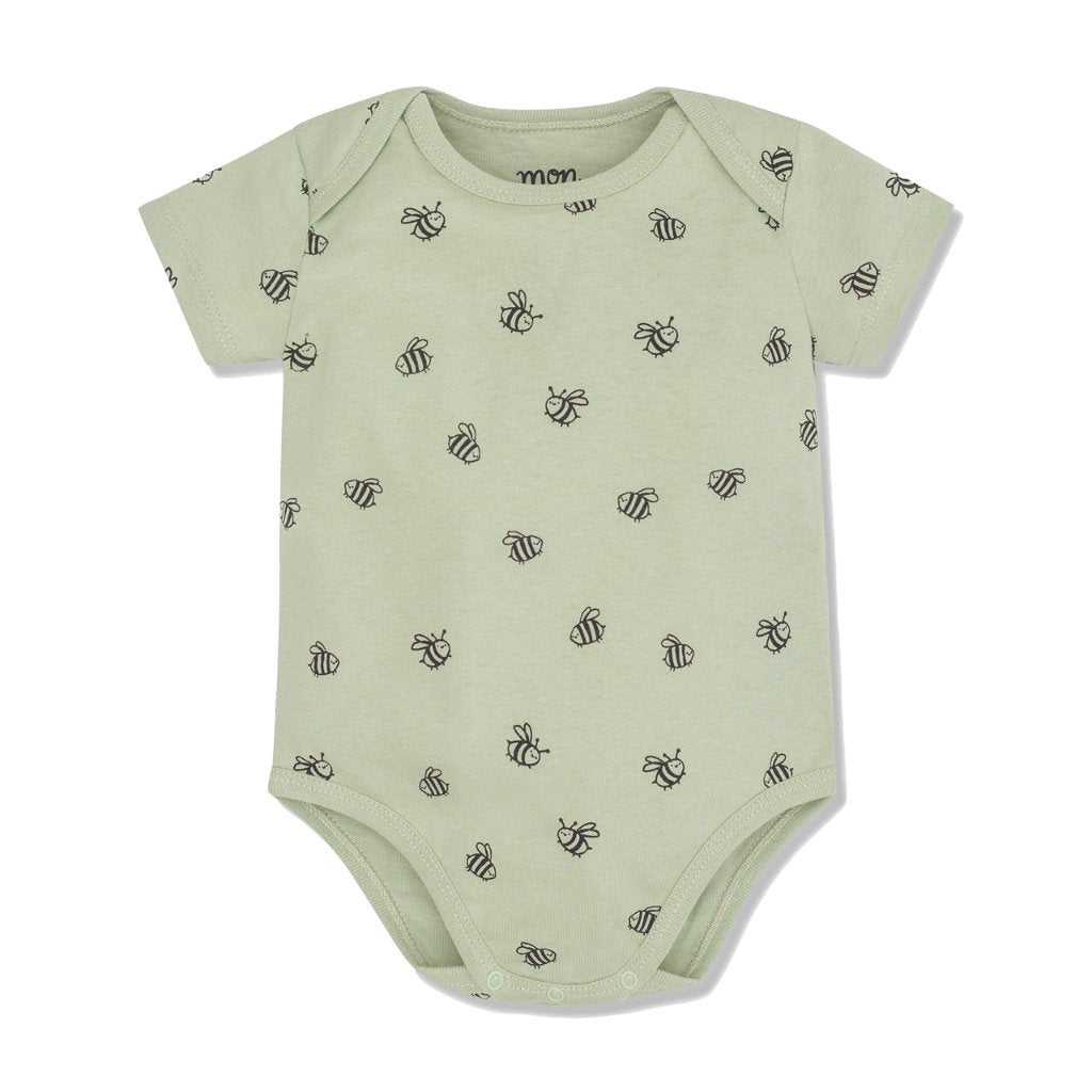 Bees Baby Bodysuit onesies Mon Coeur   