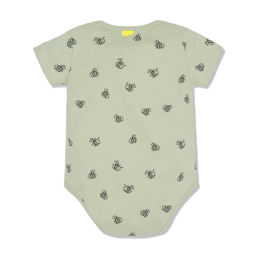 Bees Baby Bodysuit onesies Mon Coeur   