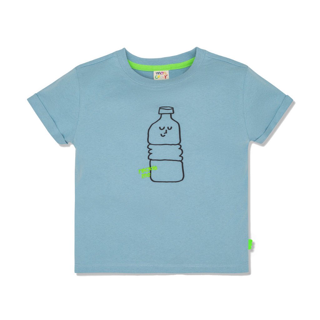 Bottle Kid T-Shirt tshirt Mon Coeur 2Y Slate Blue/Bottle 