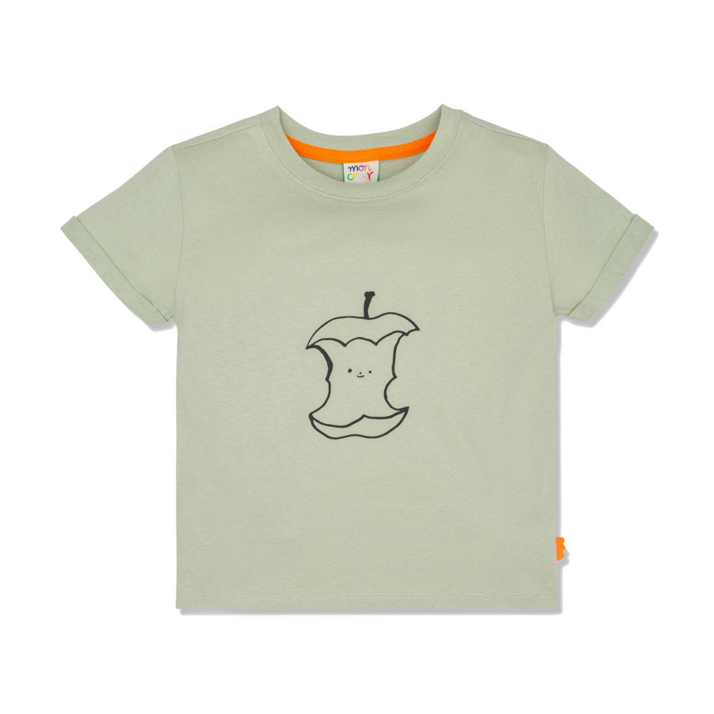 Half Eaten Apple Sage Kid T-Shirt tshirt Mon Coeur 2Y Light Sage/Apple 