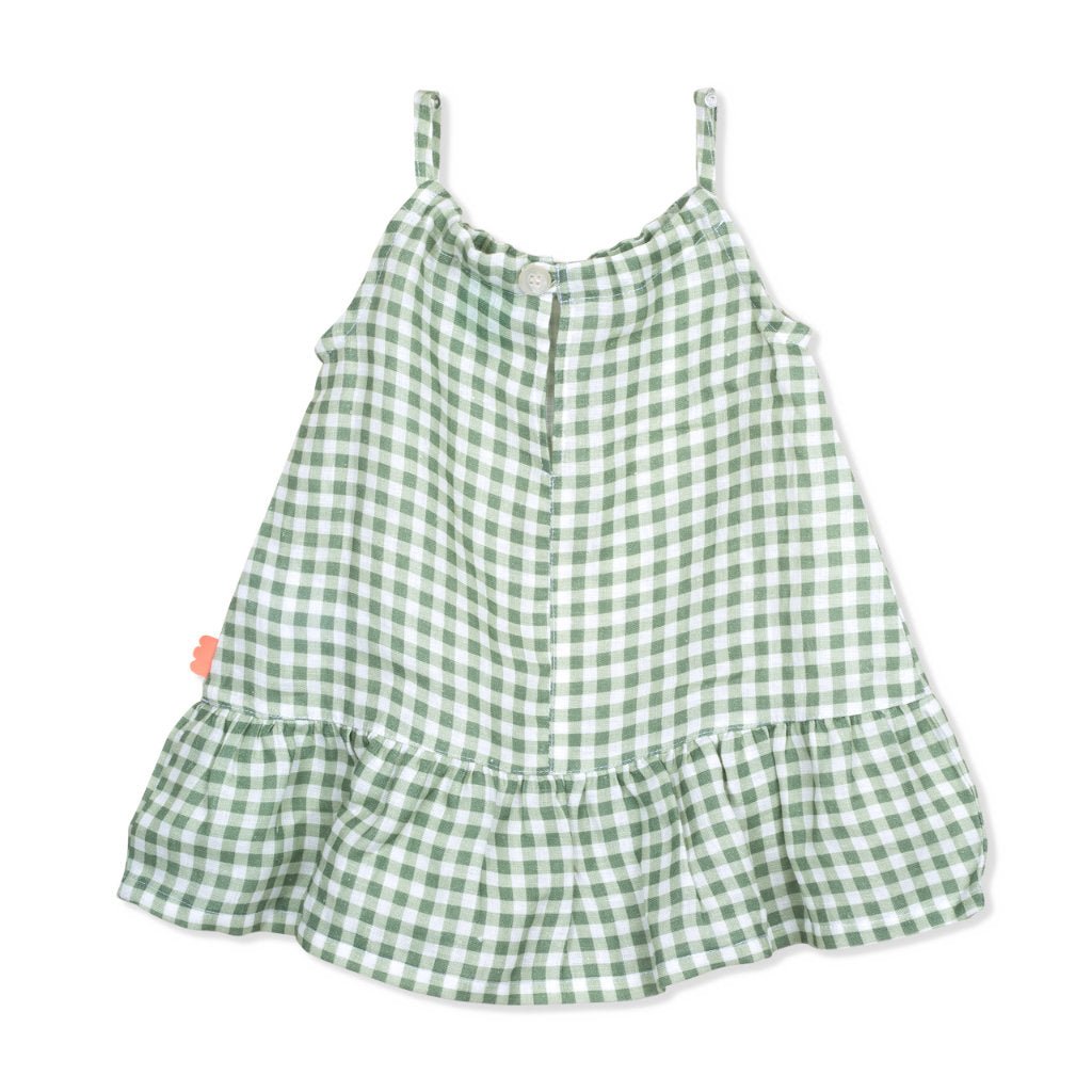 Gingham Baby Linen Dress dress Mon Coeur   