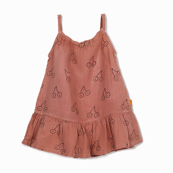 Cherry Baby Linen Dress dress Mon Coeur   