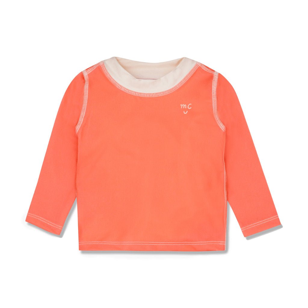 MC Baby Rashguard swimwear Mon Coeur 3/6M Coral 