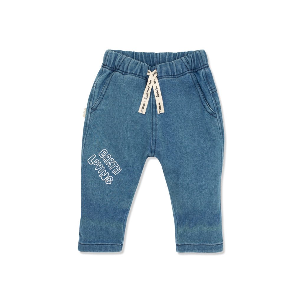 Baby Denim Jogger swimwear Mon Coeur 3/6M Denim 