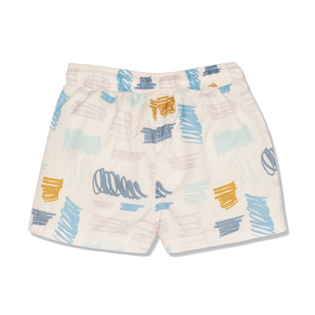 Baby Swim Trunk - Scribble 2 print swimwear Mon Coeur   