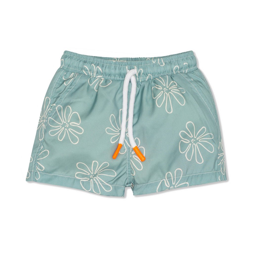 Flowers Baby Trunk swimwear Mon Coeur 3/6M Dried Sage 