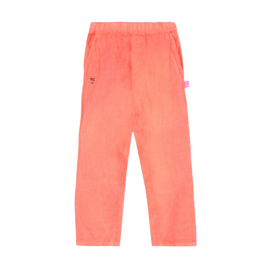 MC Coral Kid Linen Pant pants Mon Coeur 2Y Coral 