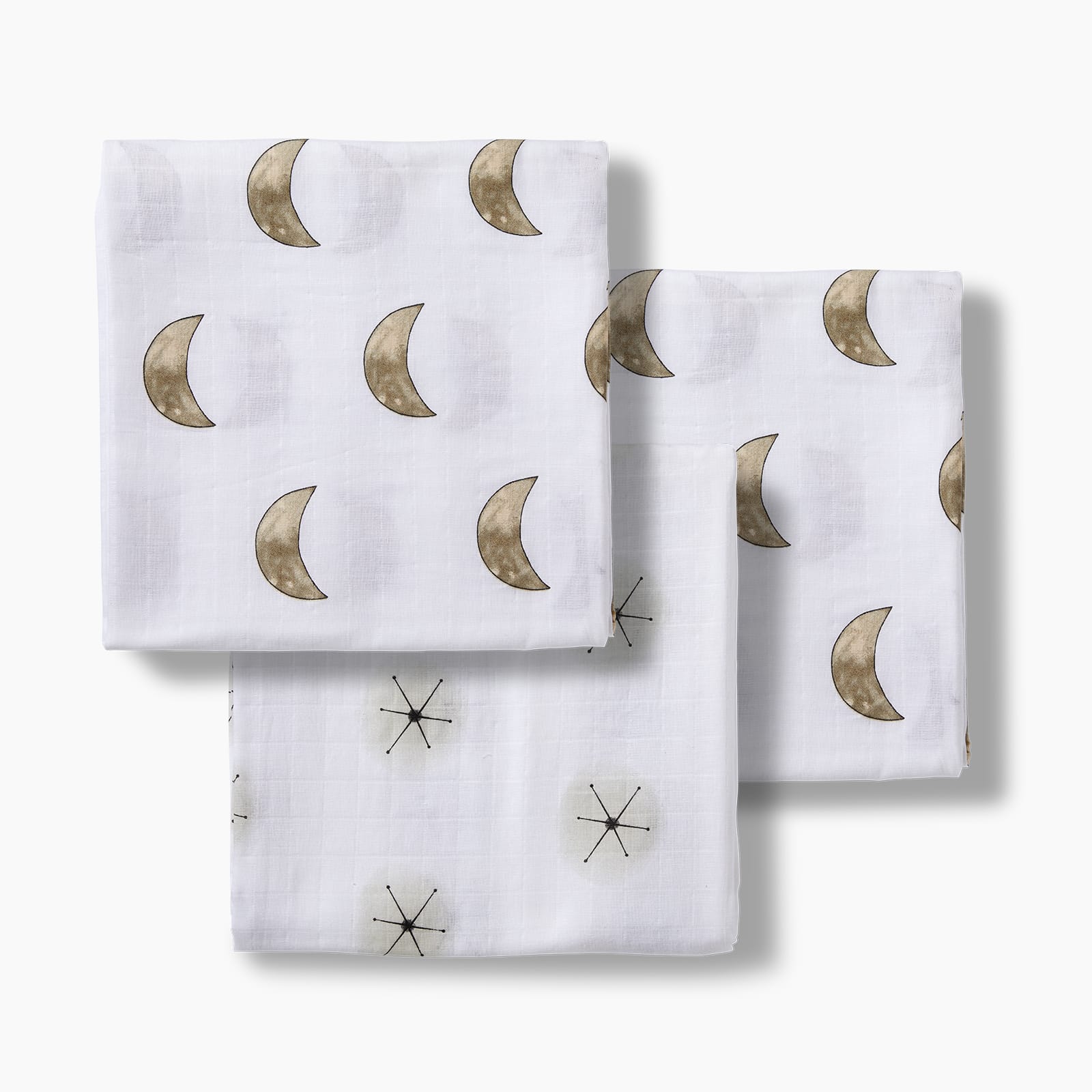 3-pack mix & match swaddle blanket SWADDLE BLANKET Moonjax® moon moon stardust