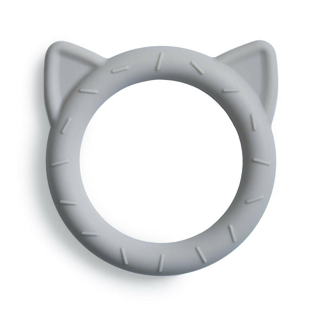 Cat Baby Teether Baby Essentials Mushie Stone  