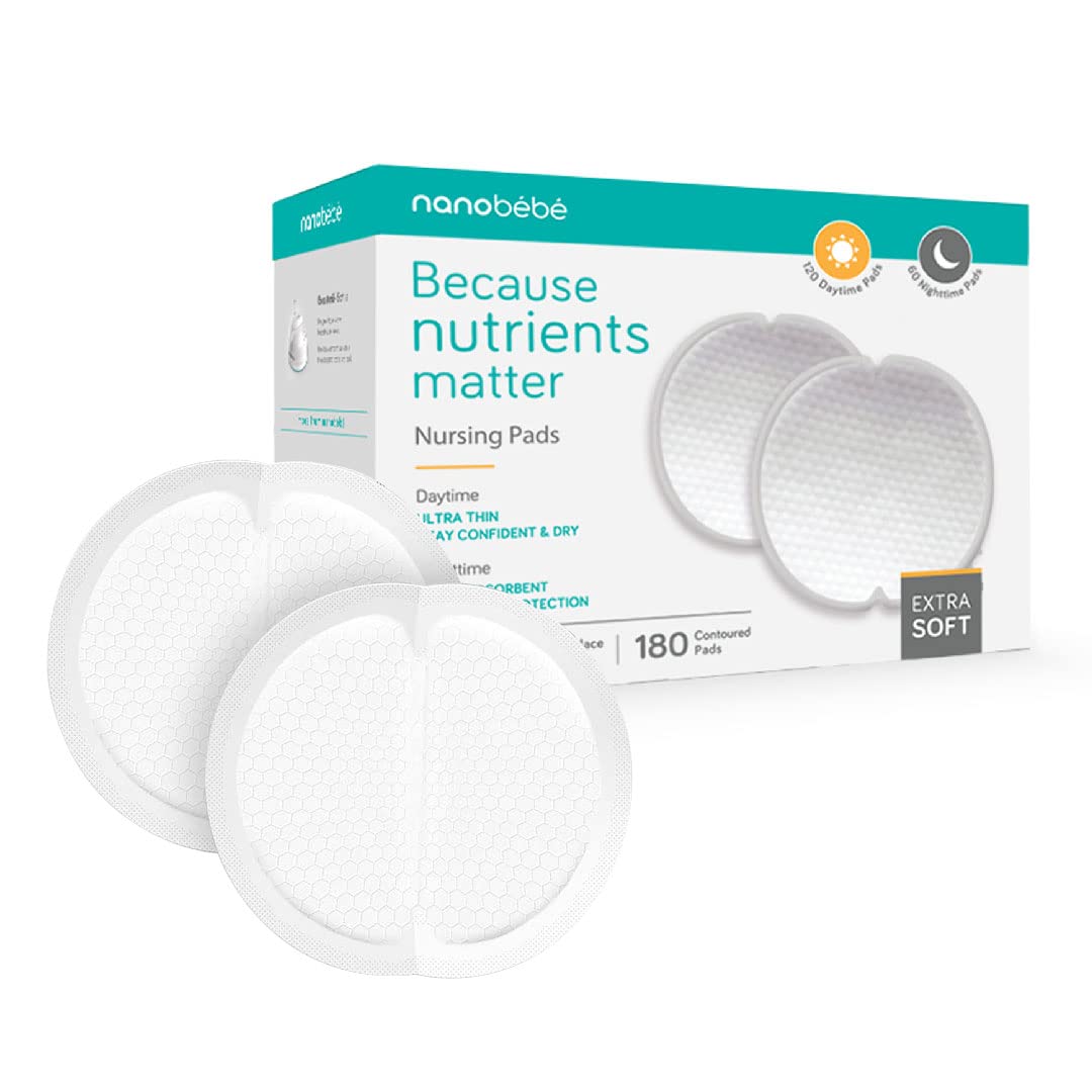 Day & Night Nursing Pads Nursing Pads & Shields Nanobébé US 180pk  