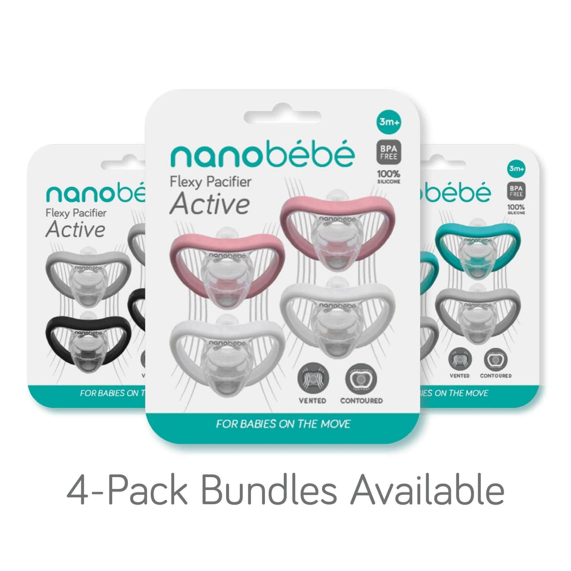 Active Flexy Pacifier (4m+) Pacifiers & Teethers Nanobébé US   