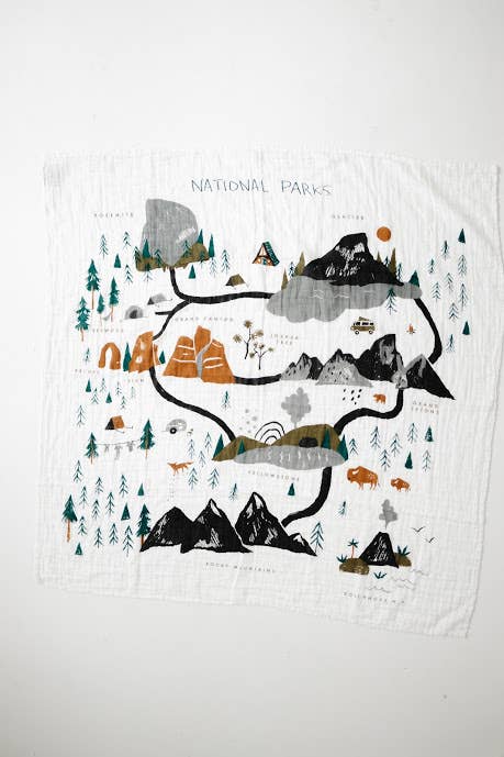 National Parks Swaddle Baby Essentials Clementine Kids   