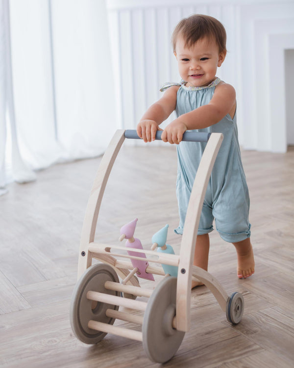 Wooden Walkers for Babies and Toddlers | Plan Toys Woodpecker Walker