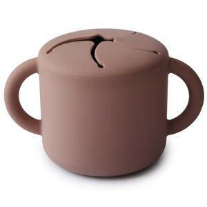 Toddler Snack Cup - Cloudy Mauve Feeding Mushie   