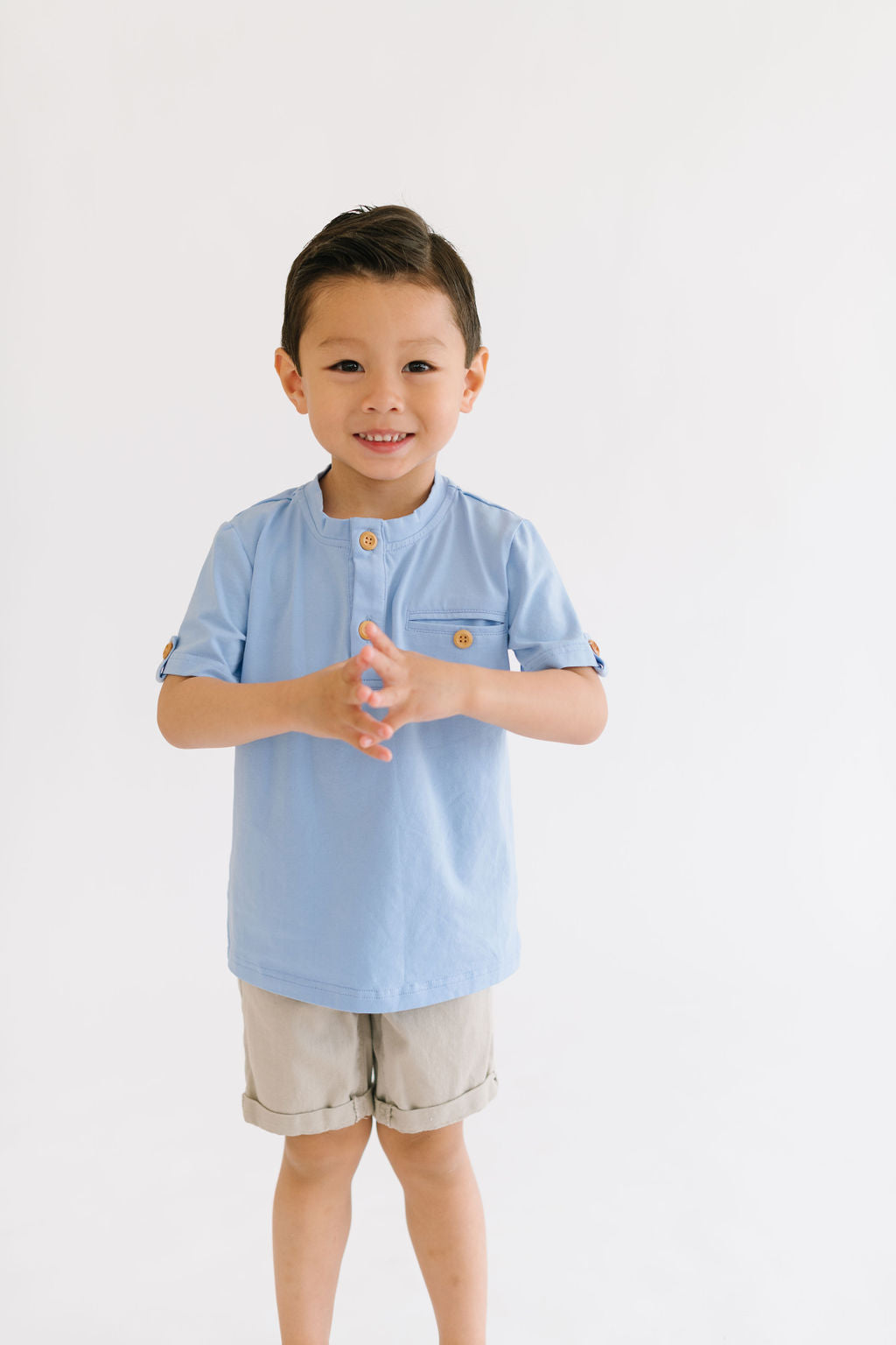 Alex Tee in Baby Blue  Ollie Jay   