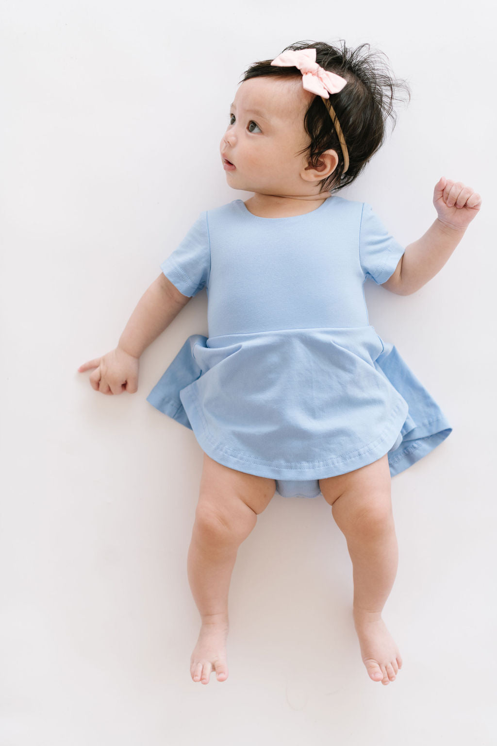 Skirted Leotard in Baby Blue  Ollie Jay   