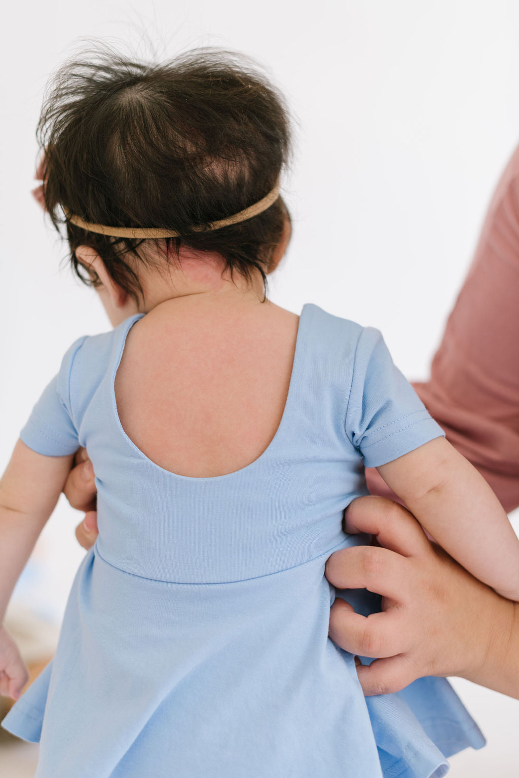 Skirted Leotard in Baby Blue  Ollie Jay   