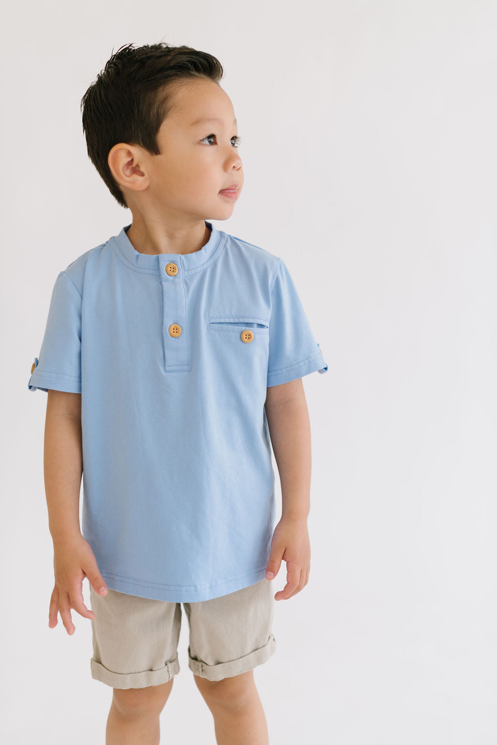 Alex Tee in Baby Blue  Ollie Jay   