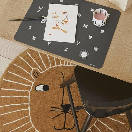 Lion Rug - Caramel Rugs OYOY   