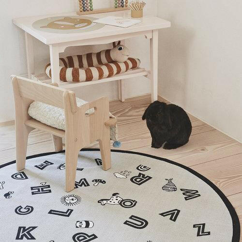 The Alphabet Rug - Light Grey Rugs OYOY   