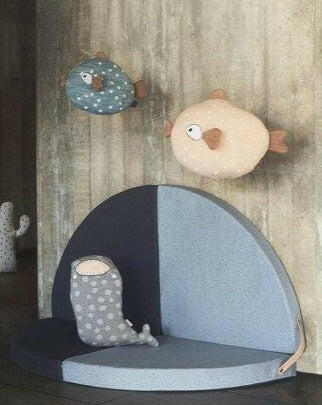 Little Finn Cushion - Blue Stuffies OYOY   