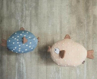 Little Finn Cushion - Blue Stuffies OYOY   