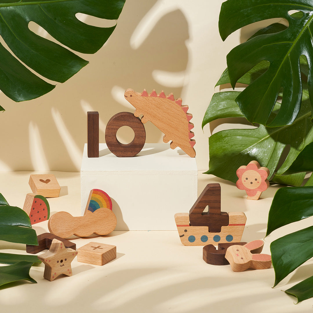 Numbers Wooden Play Blocks Blocks Oioiooi   