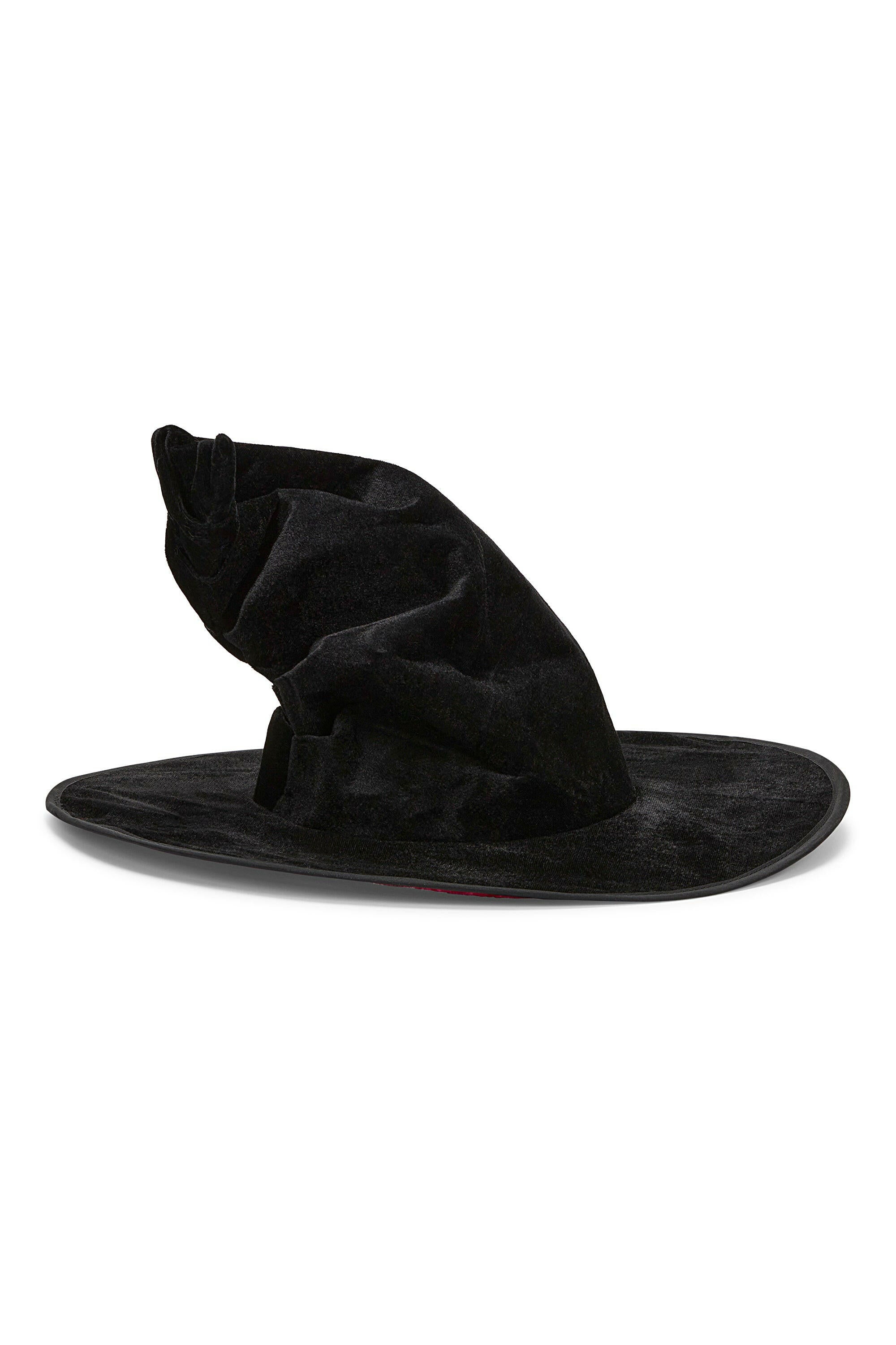 Crushed Velvet Witch Hat Hats iloveplum   
