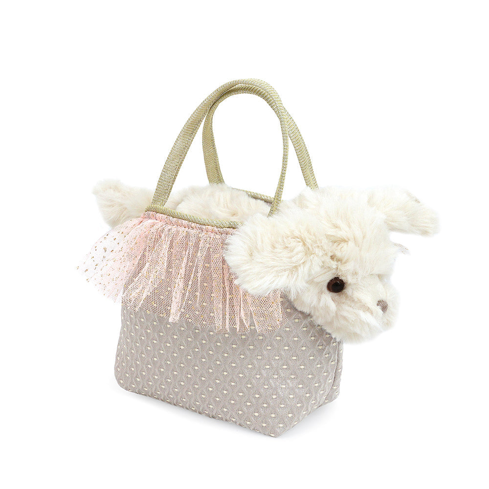 SUGAR MALTESE PUPPY PLUSH TOY AND PURSE SET Activity Toy MON AMI   