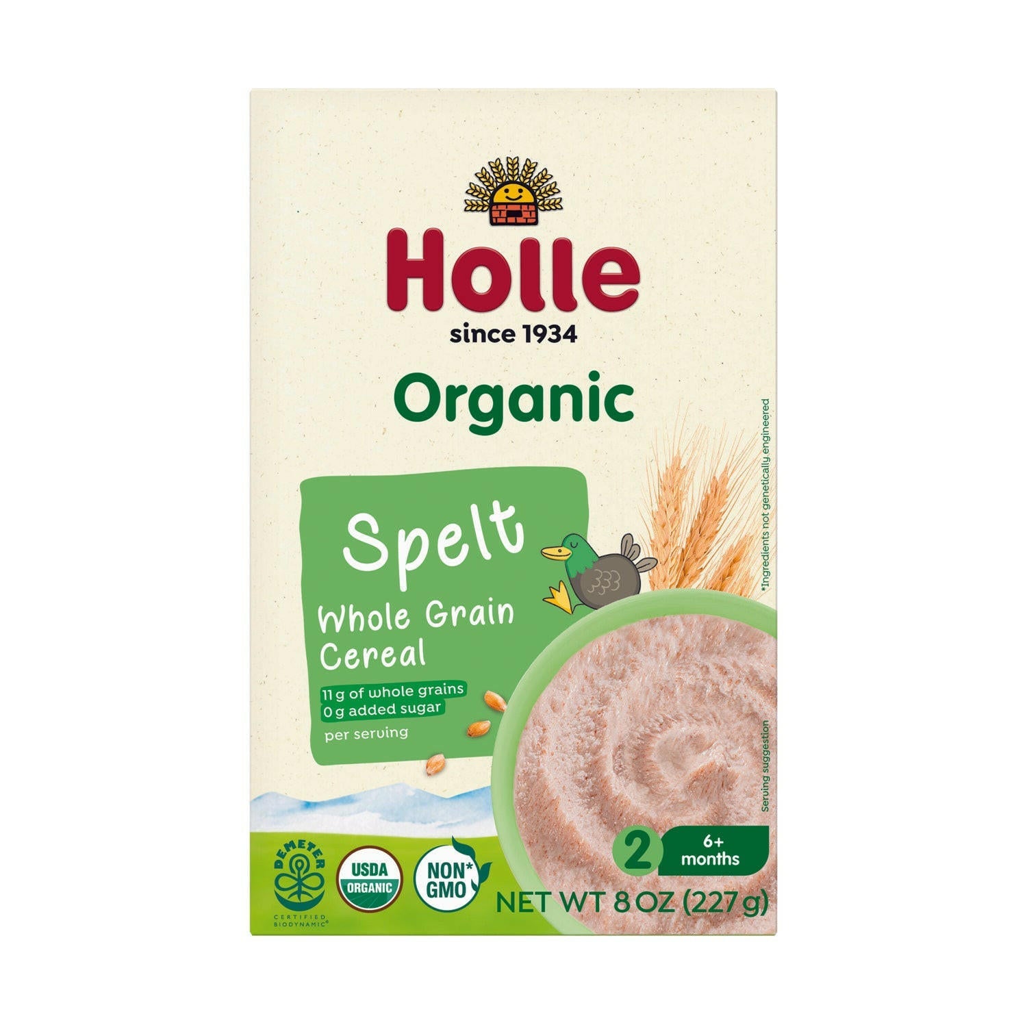 Organic Wholegrain Spelt Cereal - 6 Pack Cereal Holle USA   