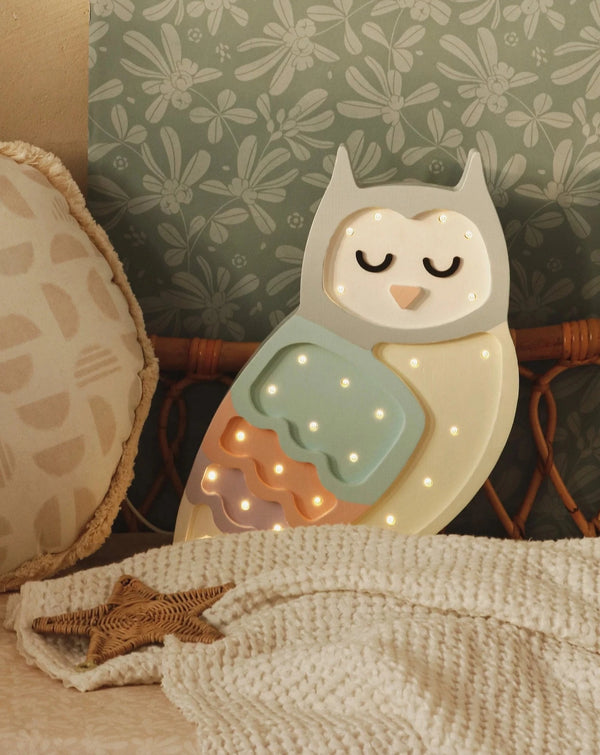 Little Lights - Owl Lamp - Pastel