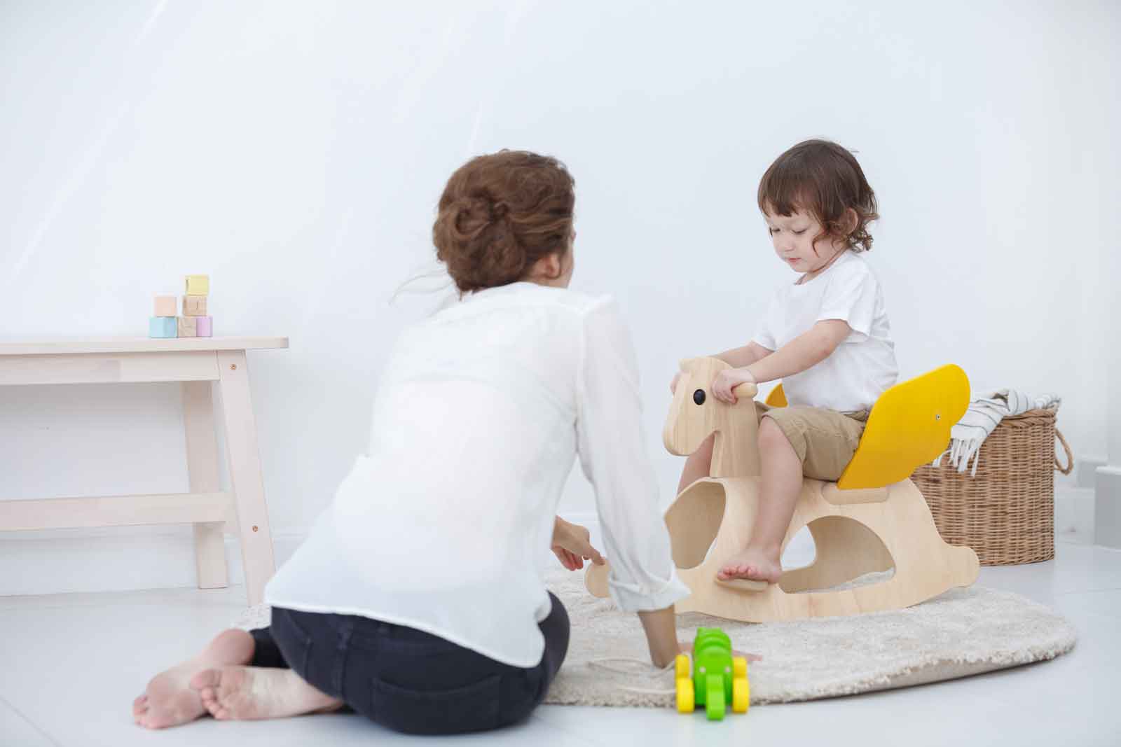 Wooden Rocking Pegasus Rockers PlanToys   