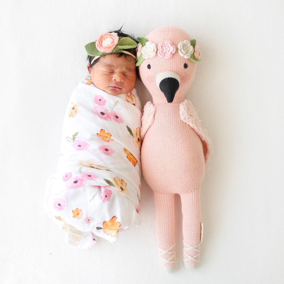 Penelope the flamingo Stuffies Cuddle + Kind   