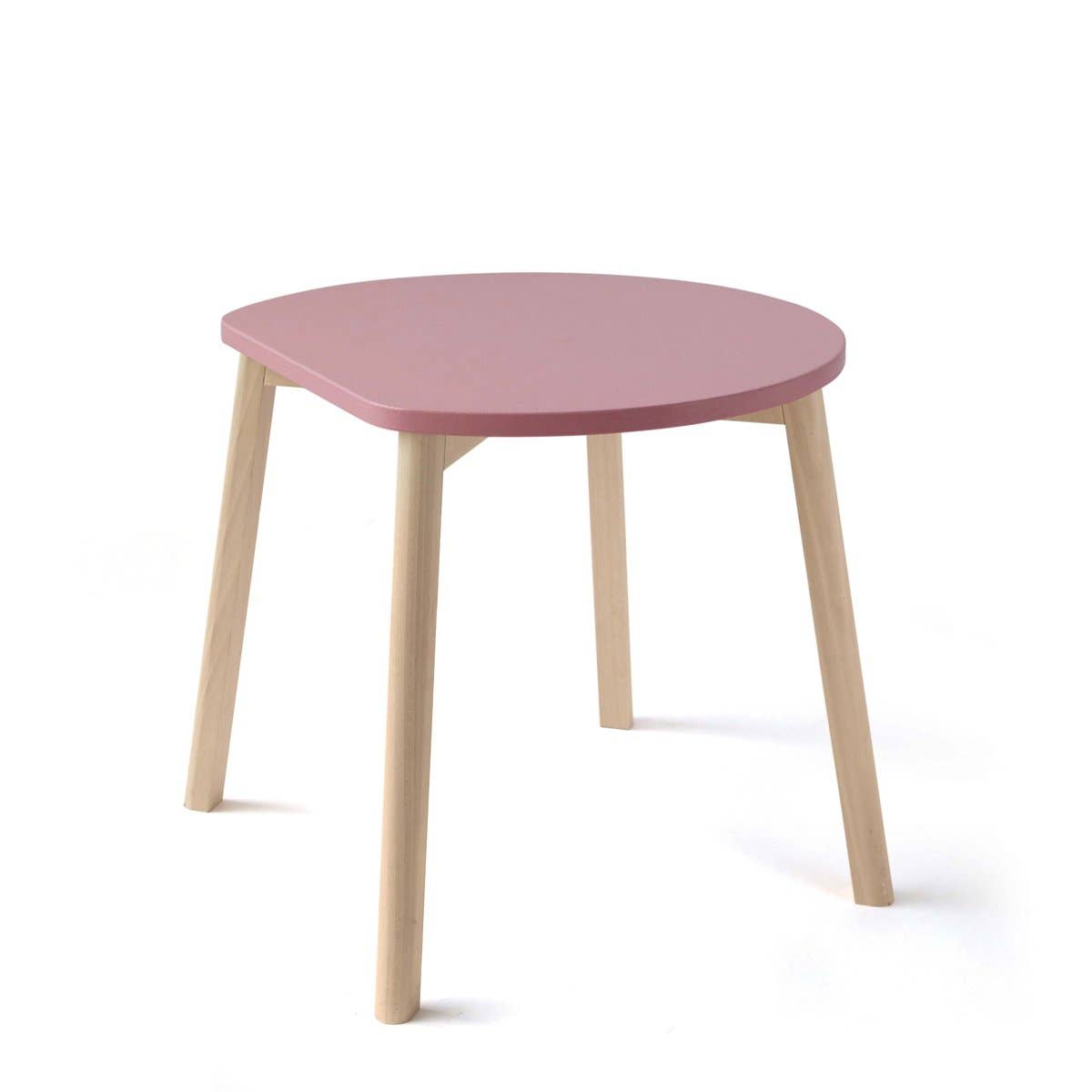 Wooden Half-Moon Children's Table  - Pink Children's Furniture Ooh Noo   