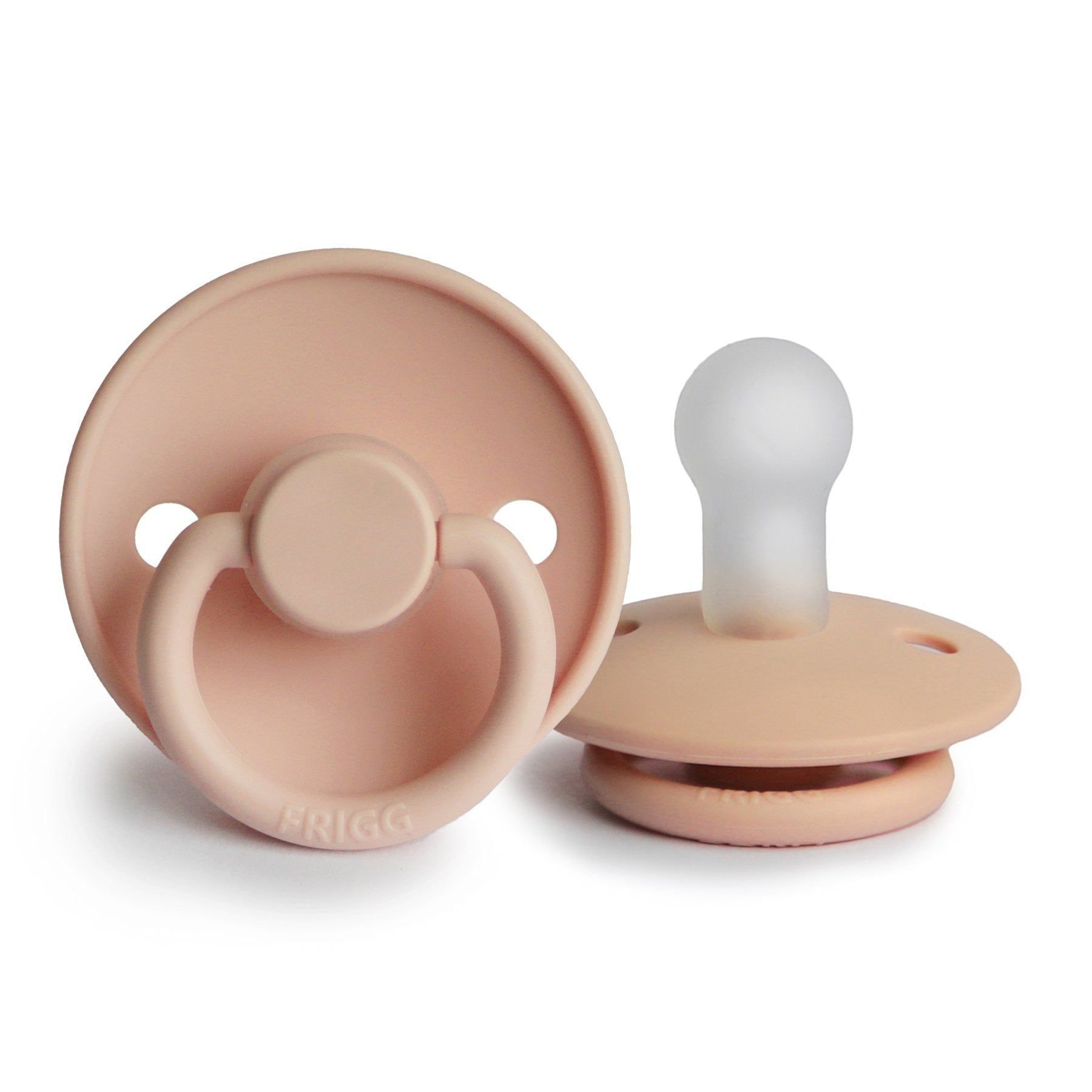 Frigg Silicone Pacifier - Pink Cream Baby Essentials Mushie 0-6 months  