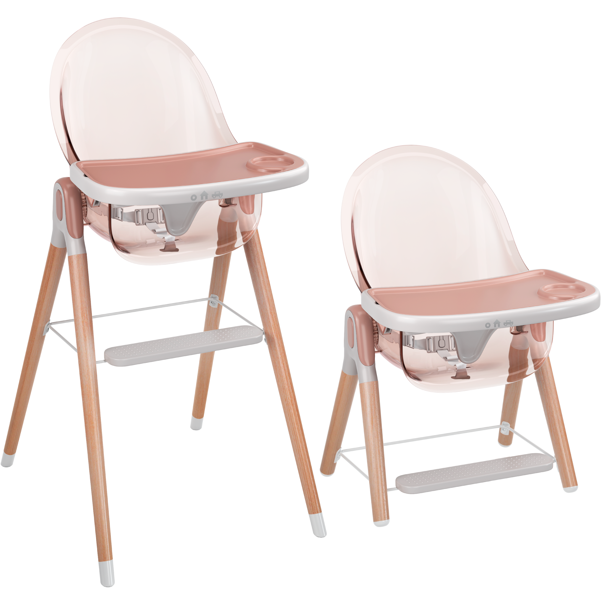 Children of Design 6 in 1 Deluxe High Chair  Children of Design Pink  