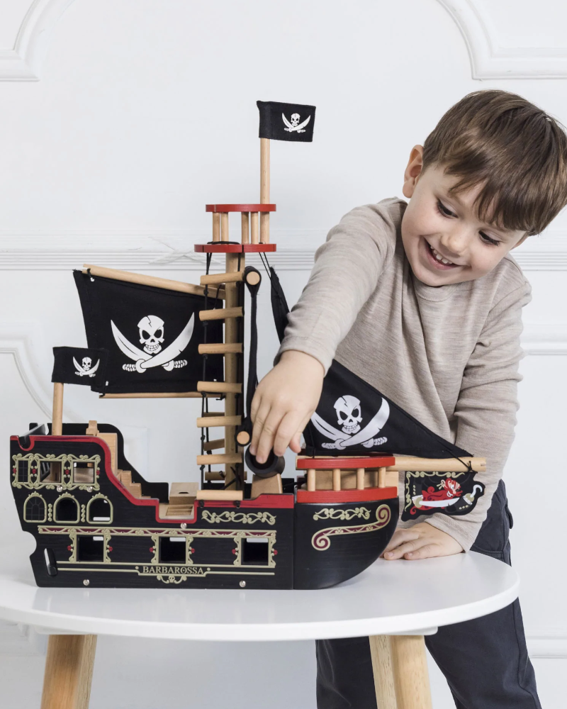 Toy Pirate Ship Little Boy