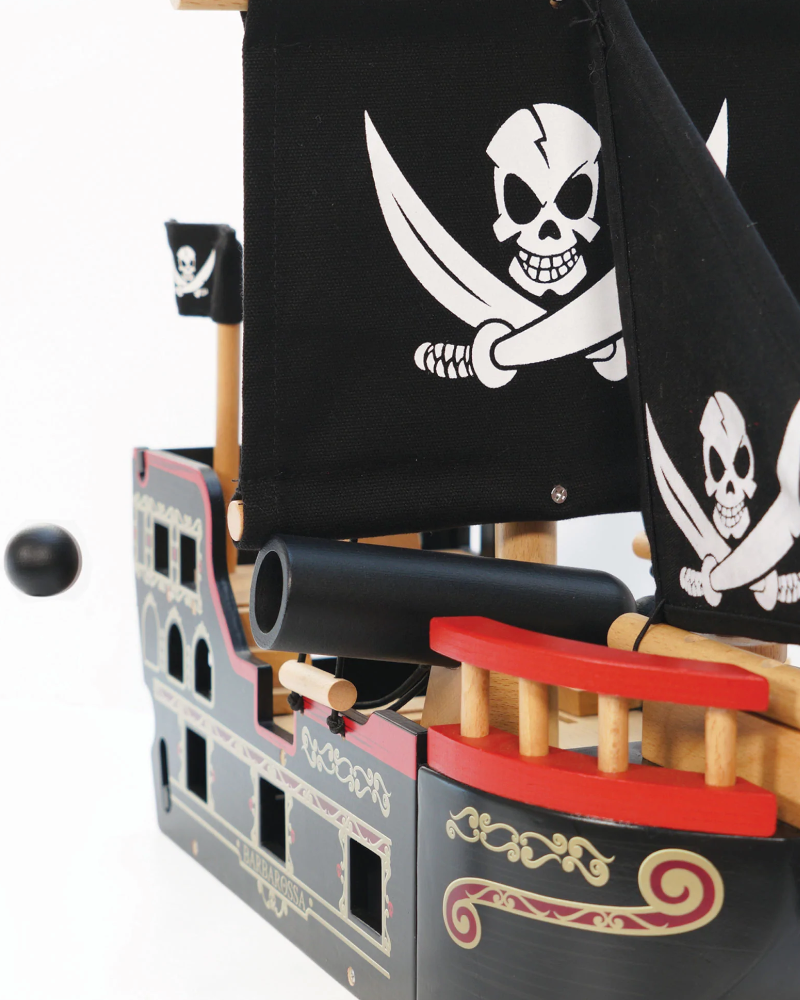 Le Toy Van Barbarossa Pirate Ship Wooden Toys Le Toy Van   